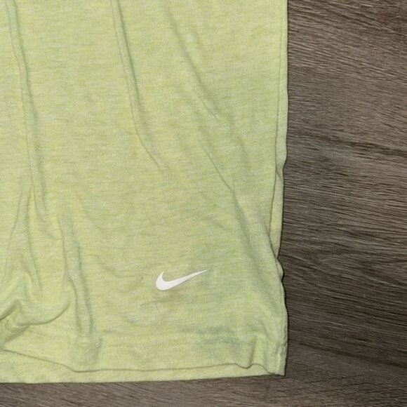 Nike Dri-Fit Womens V-Neck T-Shirt XS Light Green - Picture 3 of 7